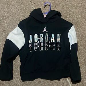 Girls Jordan black hoodie